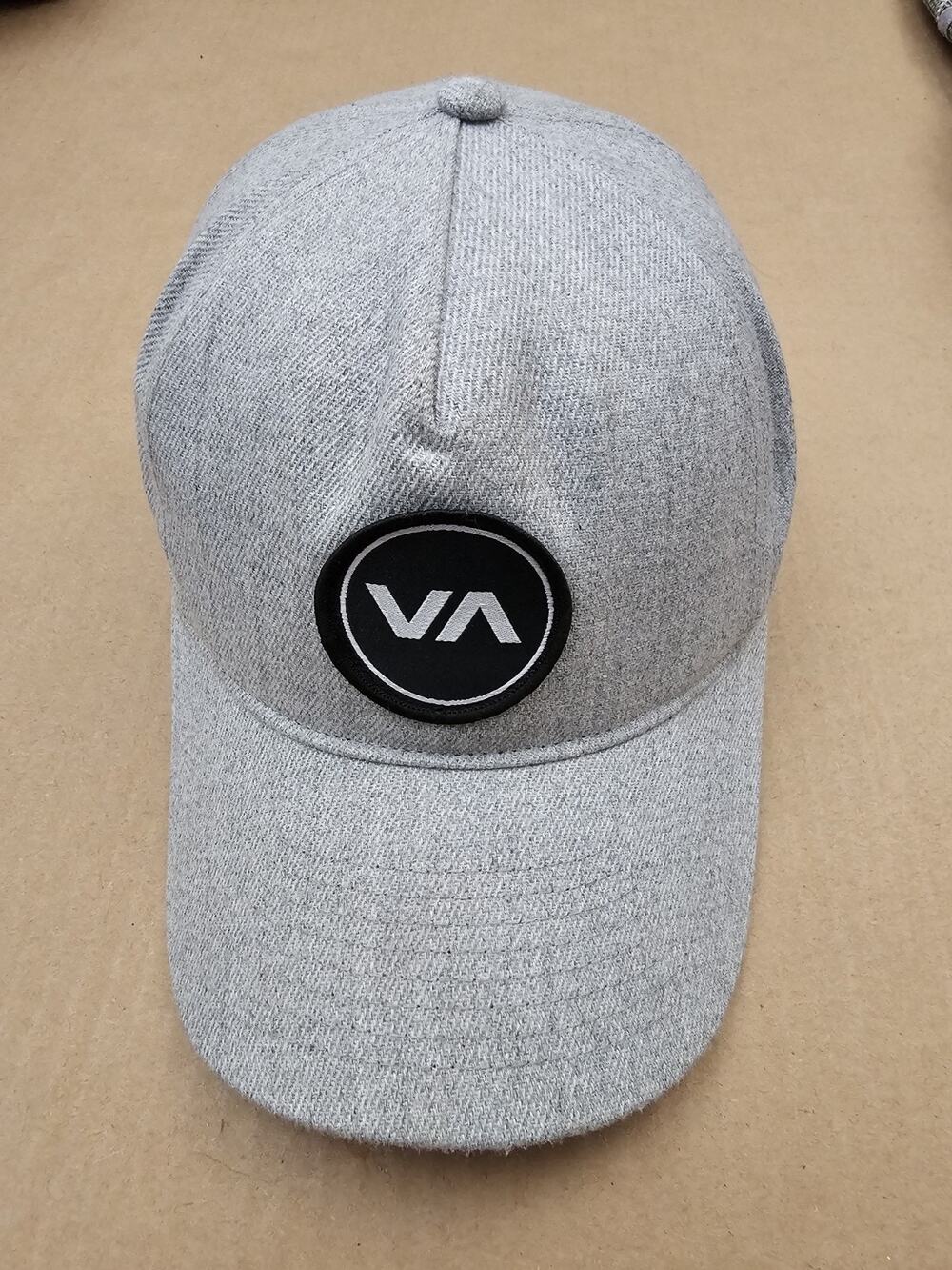 RVCA VA Trucker Hat GRAY Emroidered Logo Snapback